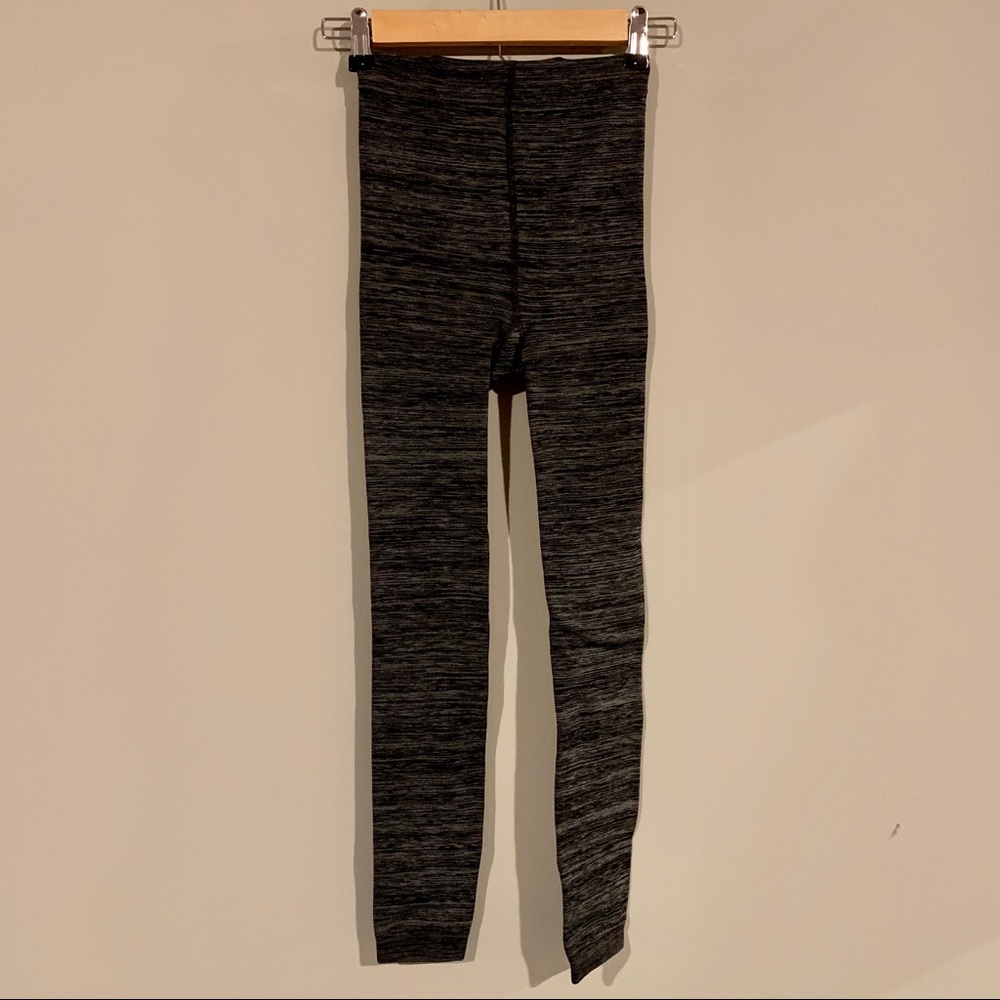 NWOT Black and Gray Stretchy Leggings